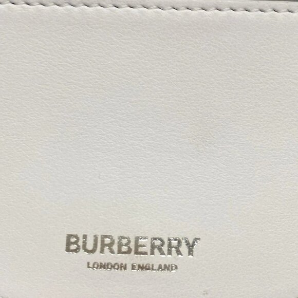 Auth BURBERRY LONDON ENGLAND Mini Olympia Micro Shoulder Bag White Leather - Picture 14 of 16